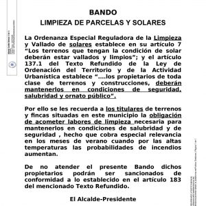BANDO DE LIMPIEZA
